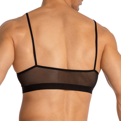 Secret Male See Through Cross Strap Tops